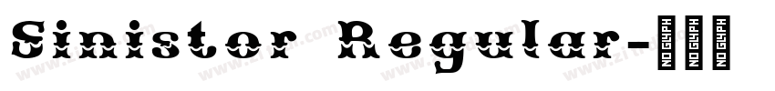 Sinistor Regular字体转换